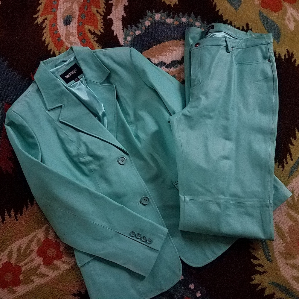 Genuine Leather Pantsuit